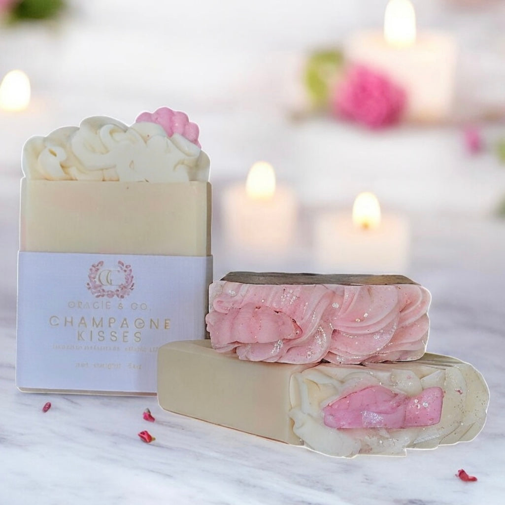 Champagne Kisses Shea Butter Soap Gracie & Co 1942
