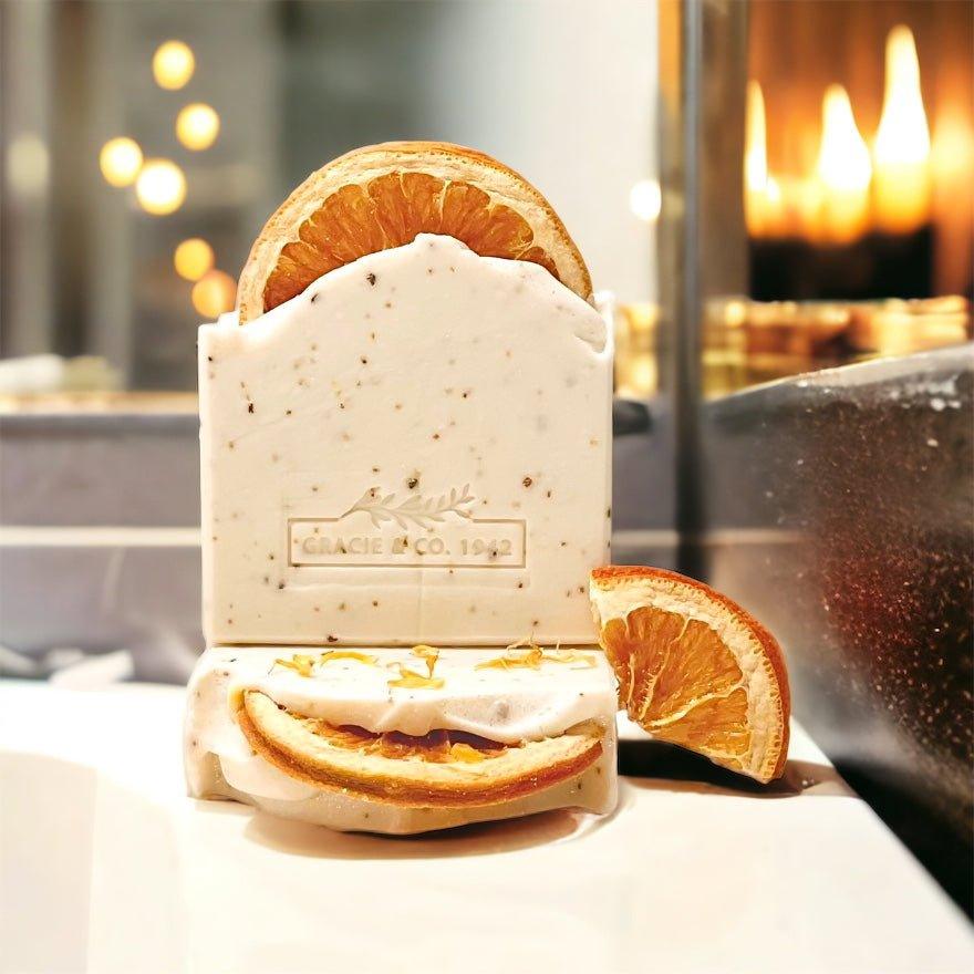 Exfoliating Orange Patchouli Shea Butter Bar - Gracie & Co. 1942