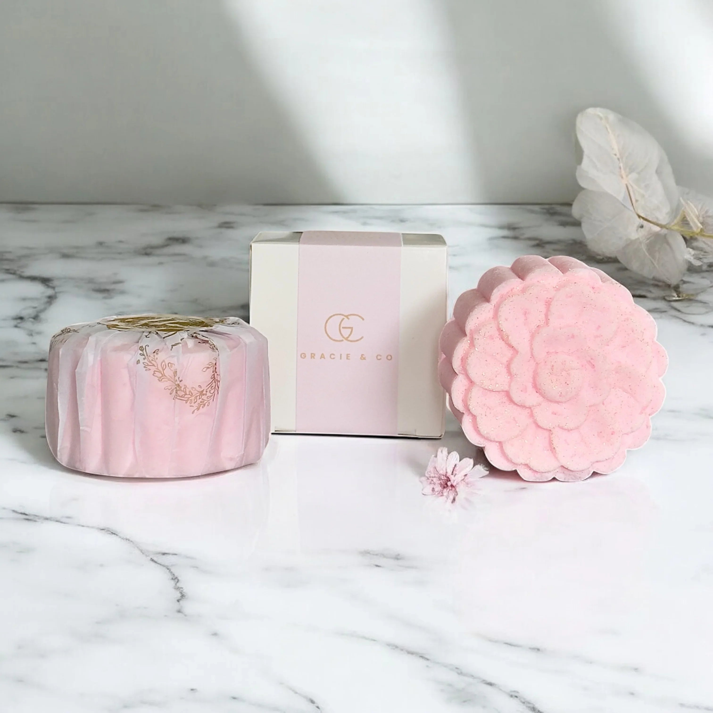 Melt Away Stress – Coconut Milk Magnesium Bath Bombs 4 OZ - Gracie & Co. 1942